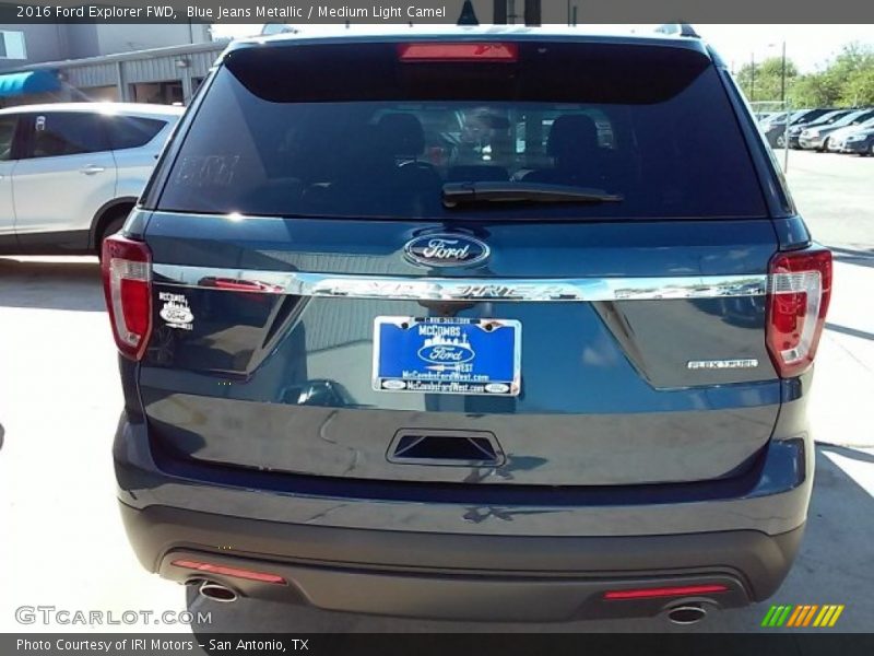 Blue Jeans Metallic / Medium Light Camel 2016 Ford Explorer FWD