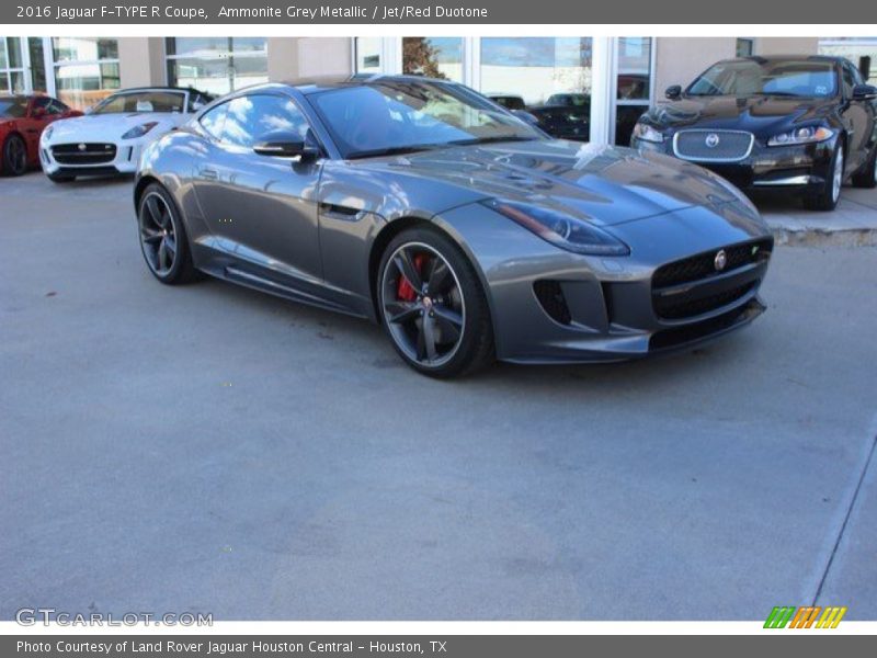 Ammonite Grey Metallic / Jet/Red Duotone 2016 Jaguar F-TYPE R Coupe