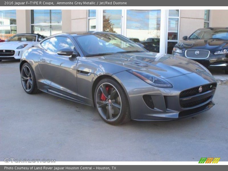 Ammonite Grey Metallic / Jet/Red Duotone 2016 Jaguar F-TYPE R Coupe