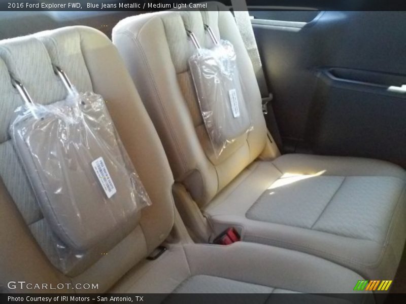 Blue Jeans Metallic / Medium Light Camel 2016 Ford Explorer FWD