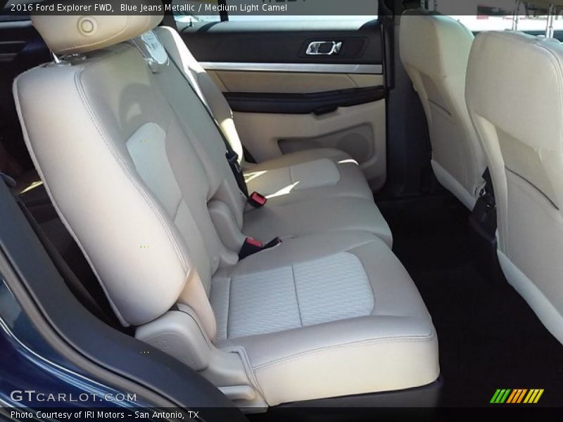 Blue Jeans Metallic / Medium Light Camel 2016 Ford Explorer FWD