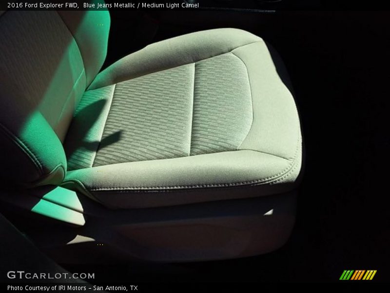 Blue Jeans Metallic / Medium Light Camel 2016 Ford Explorer FWD