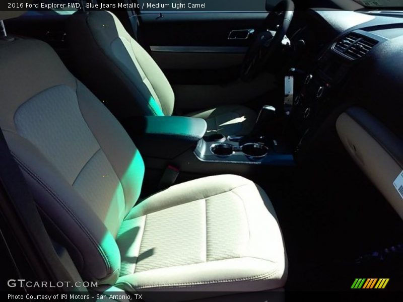 Blue Jeans Metallic / Medium Light Camel 2016 Ford Explorer FWD