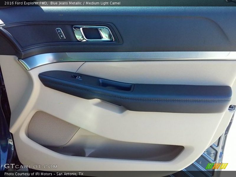 Blue Jeans Metallic / Medium Light Camel 2016 Ford Explorer FWD