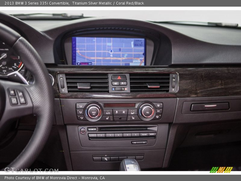 Titanium Silver Metallic / Coral Red/Black 2013 BMW 3 Series 335i Convertible