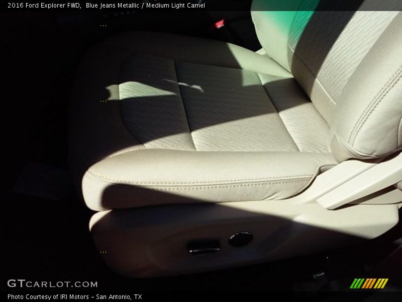 Blue Jeans Metallic / Medium Light Camel 2016 Ford Explorer FWD