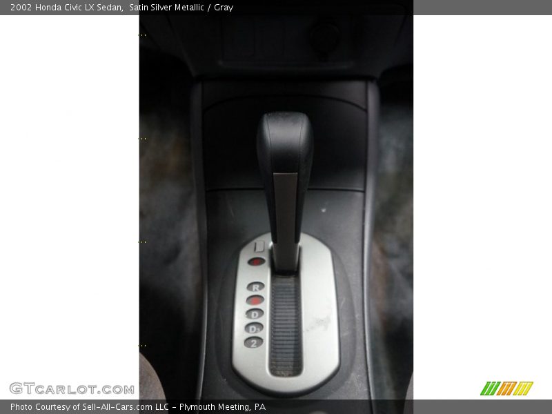 Satin Silver Metallic / Gray 2002 Honda Civic LX Sedan