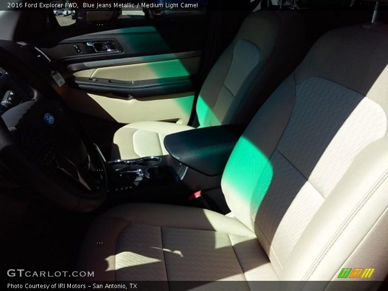 Blue Jeans Metallic / Medium Light Camel 2016 Ford Explorer FWD