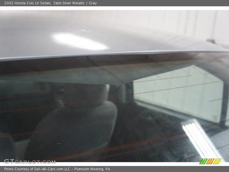 Satin Silver Metallic / Gray 2002 Honda Civic LX Sedan