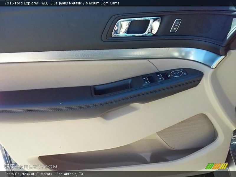Blue Jeans Metallic / Medium Light Camel 2016 Ford Explorer FWD
