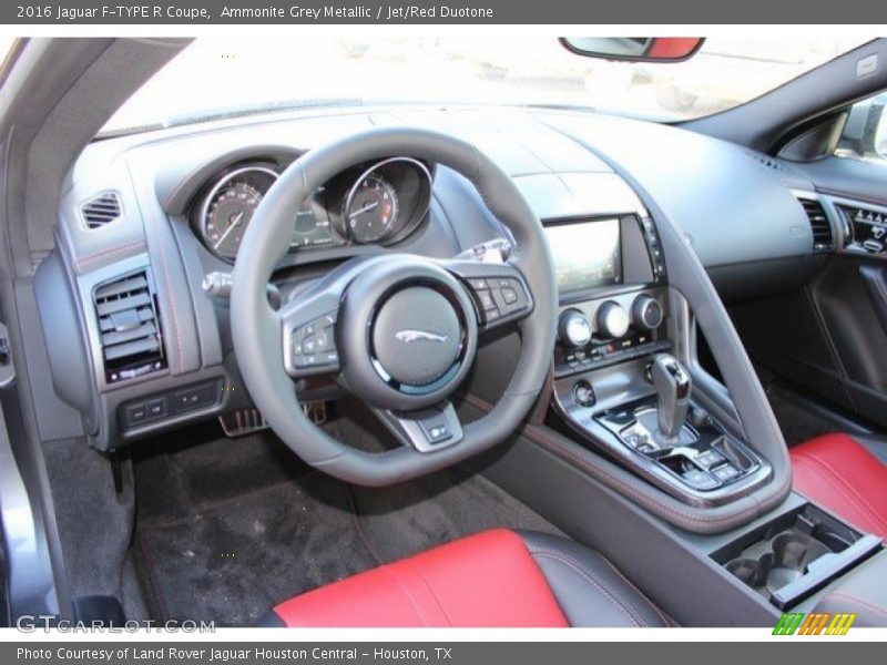 Ammonite Grey Metallic / Jet/Red Duotone 2016 Jaguar F-TYPE R Coupe