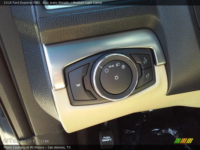 Blue Jeans Metallic / Medium Light Camel 2016 Ford Explorer FWD