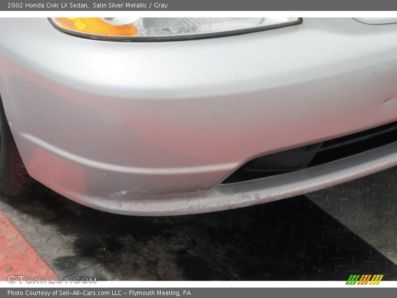 Satin Silver Metallic / Gray 2002 Honda Civic LX Sedan