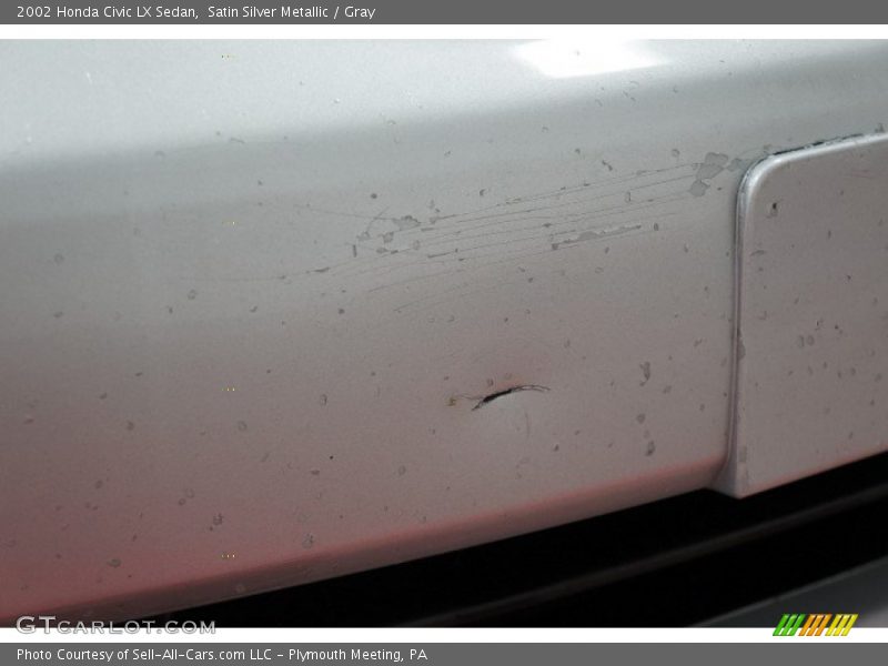Satin Silver Metallic / Gray 2002 Honda Civic LX Sedan