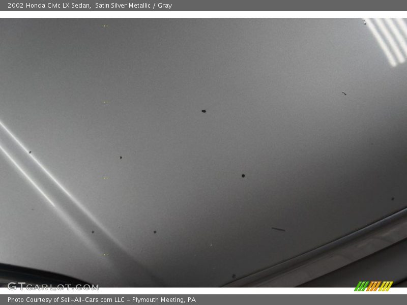 Satin Silver Metallic / Gray 2002 Honda Civic LX Sedan