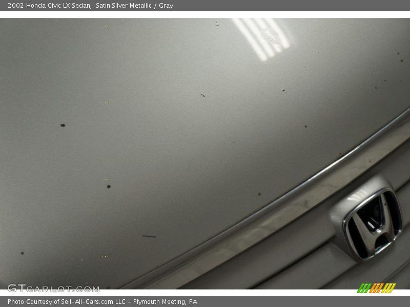 Satin Silver Metallic / Gray 2002 Honda Civic LX Sedan
