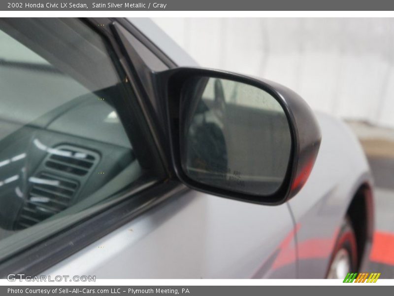 Satin Silver Metallic / Gray 2002 Honda Civic LX Sedan