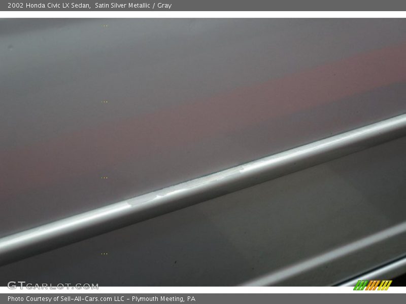 Satin Silver Metallic / Gray 2002 Honda Civic LX Sedan