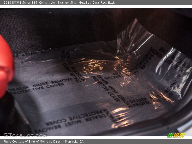 Titanium Silver Metallic / Coral Red/Black 2013 BMW 3 Series 335i Convertible