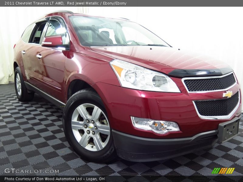 Red Jewel Metallic / Ebony/Ebony 2011 Chevrolet Traverse LT AWD