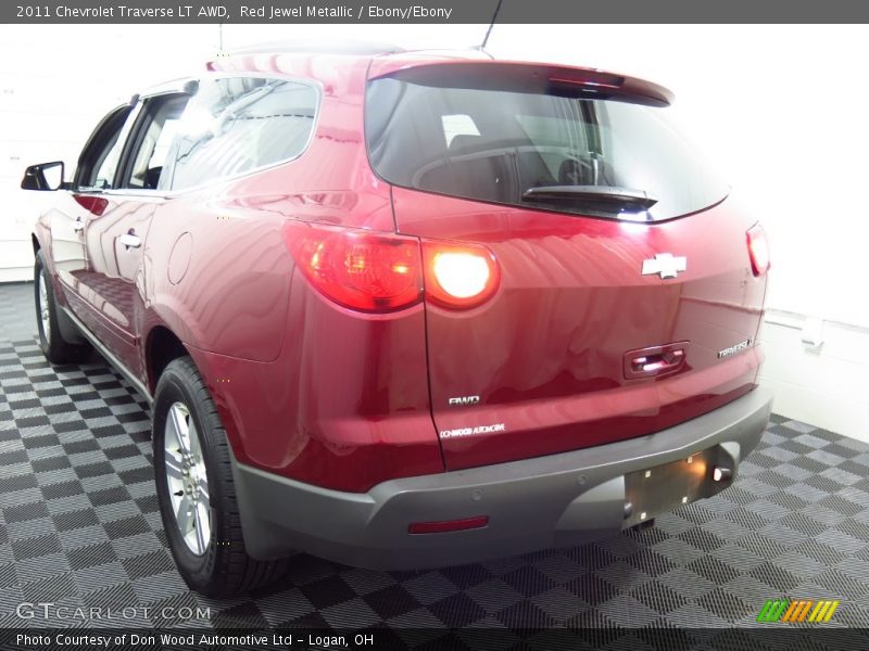 Red Jewel Metallic / Ebony/Ebony 2011 Chevrolet Traverse LT AWD