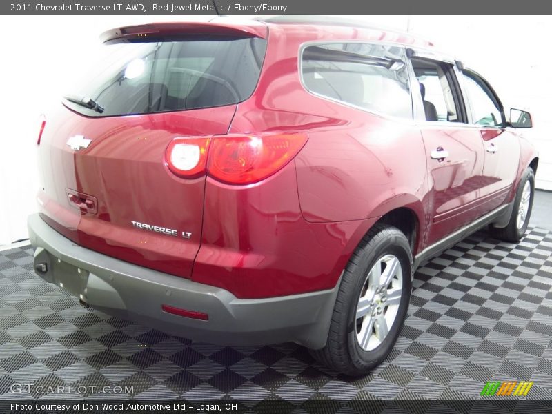 Red Jewel Metallic / Ebony/Ebony 2011 Chevrolet Traverse LT AWD