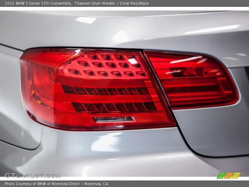 Titanium Silver Metallic / Coral Red/Black 2013 BMW 3 Series 335i Convertible