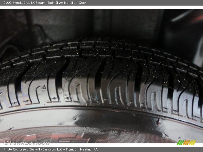 Satin Silver Metallic / Gray 2002 Honda Civic LX Sedan