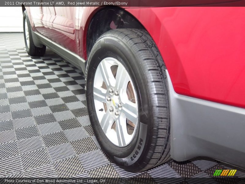 Red Jewel Metallic / Ebony/Ebony 2011 Chevrolet Traverse LT AWD