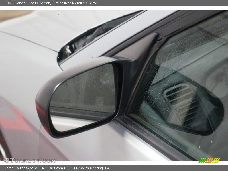 Satin Silver Metallic / Gray 2002 Honda Civic LX Sedan