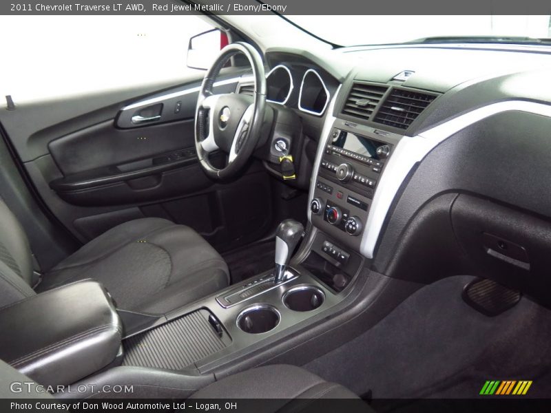 Red Jewel Metallic / Ebony/Ebony 2011 Chevrolet Traverse LT AWD