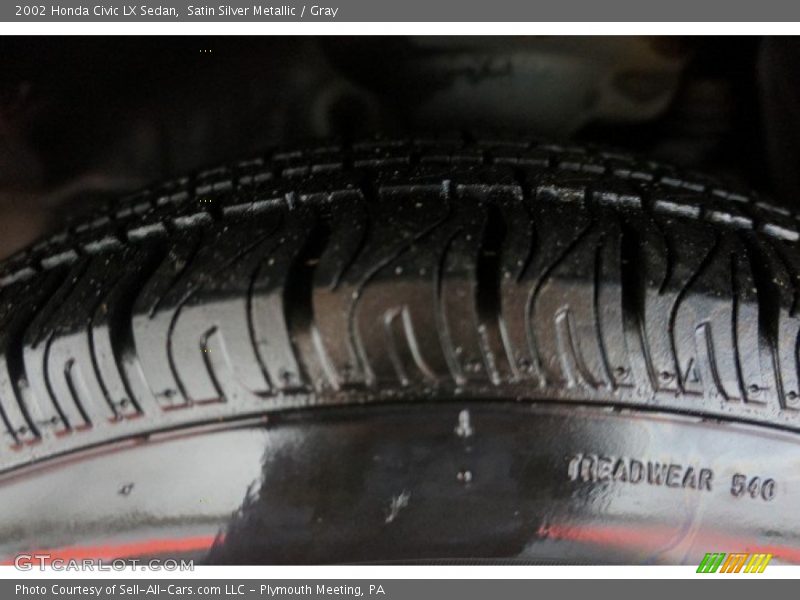 Satin Silver Metallic / Gray 2002 Honda Civic LX Sedan