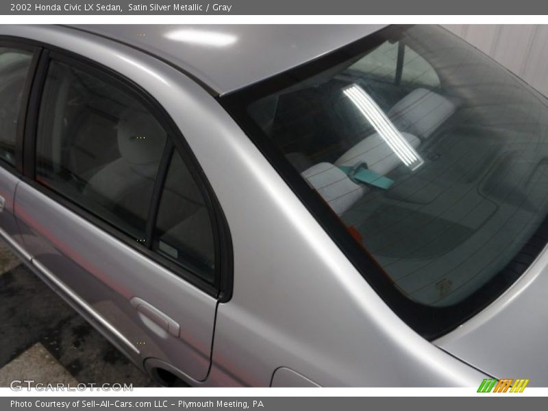 Satin Silver Metallic / Gray 2002 Honda Civic LX Sedan