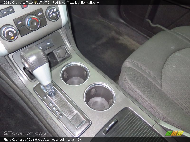 Red Jewel Metallic / Ebony/Ebony 2011 Chevrolet Traverse LT AWD