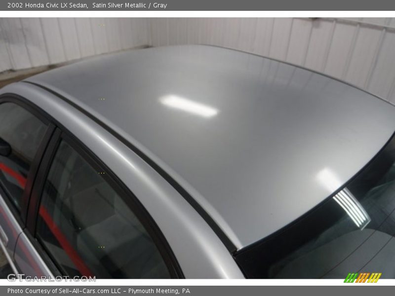 Satin Silver Metallic / Gray 2002 Honda Civic LX Sedan