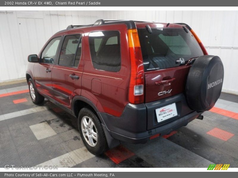 Chianti Red Pearl / Saddle 2002 Honda CR-V EX 4WD