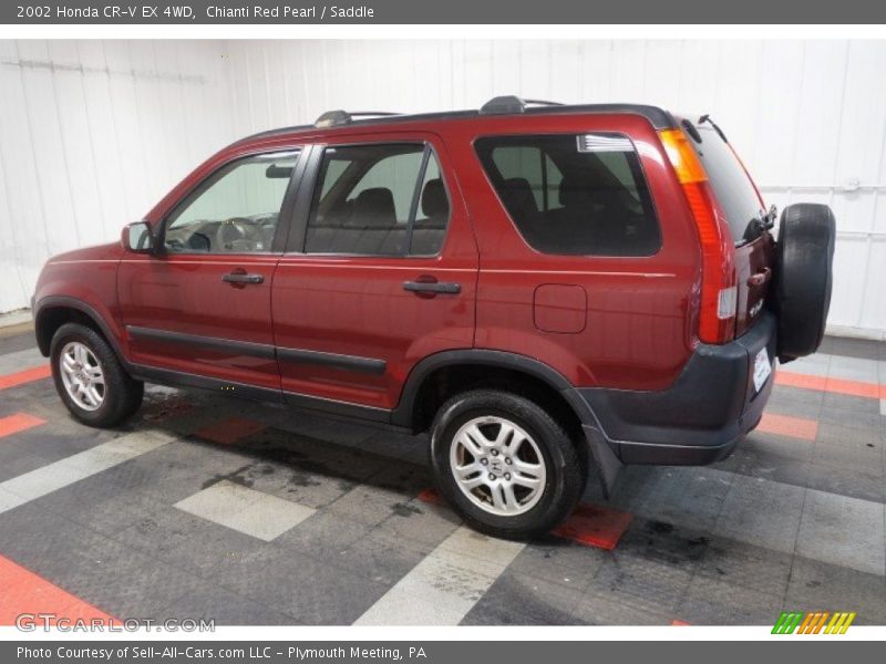 Chianti Red Pearl / Saddle 2002 Honda CR-V EX 4WD