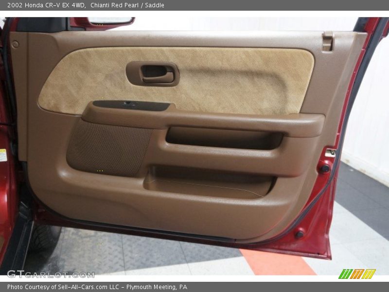 Chianti Red Pearl / Saddle 2002 Honda CR-V EX 4WD