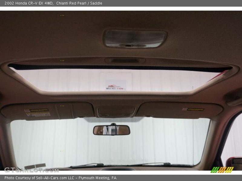 Chianti Red Pearl / Saddle 2002 Honda CR-V EX 4WD