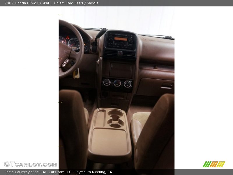 Chianti Red Pearl / Saddle 2002 Honda CR-V EX 4WD