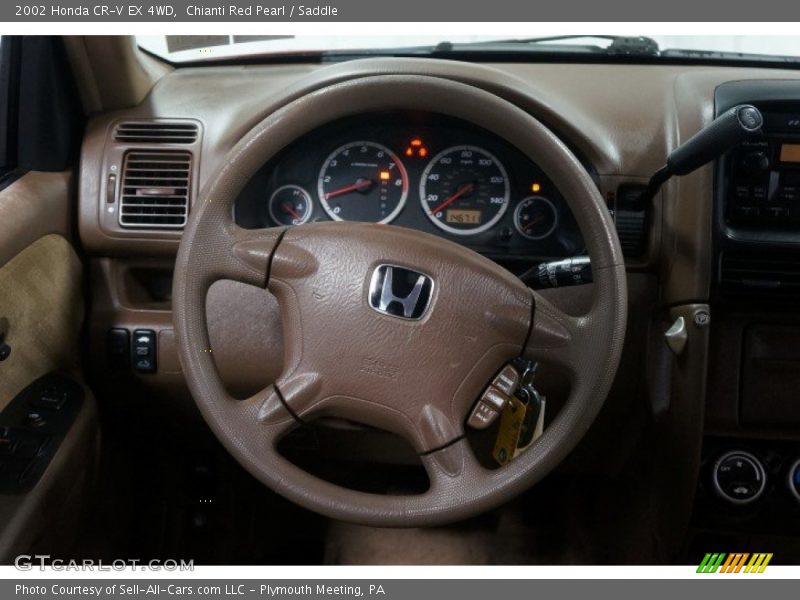 Chianti Red Pearl / Saddle 2002 Honda CR-V EX 4WD