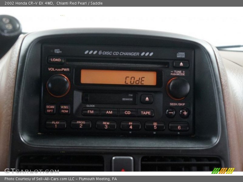 Chianti Red Pearl / Saddle 2002 Honda CR-V EX 4WD