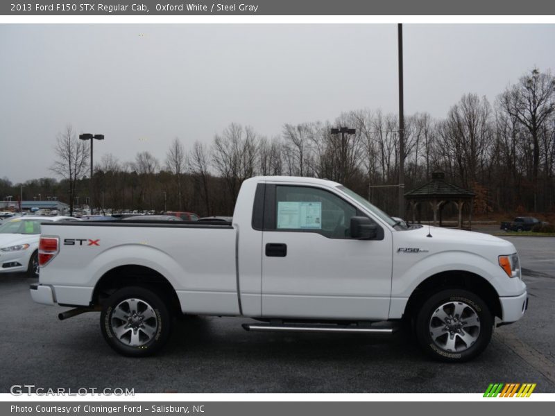 Oxford White / Steel Gray 2013 Ford F150 STX Regular Cab