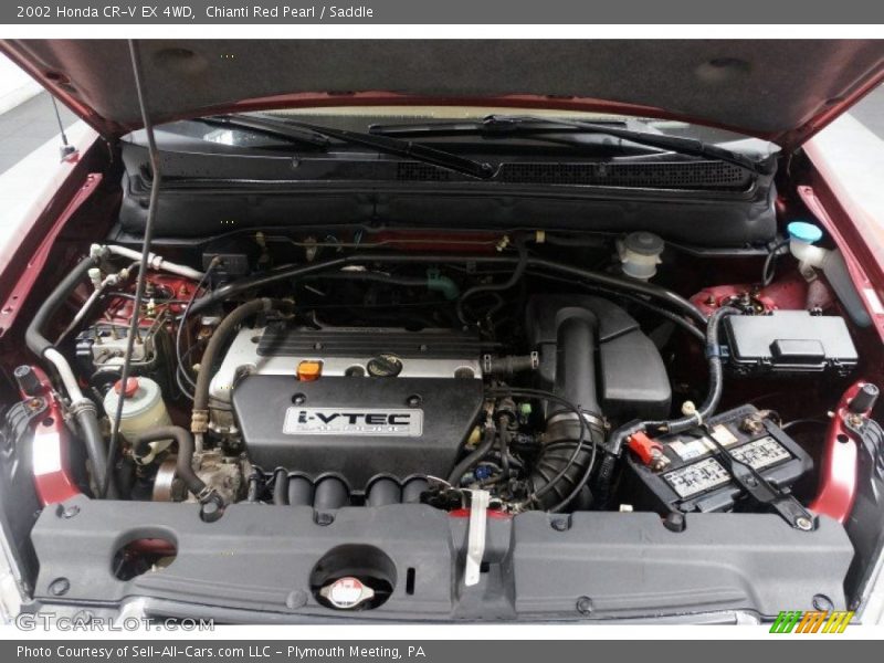 Chianti Red Pearl / Saddle 2002 Honda CR-V EX 4WD