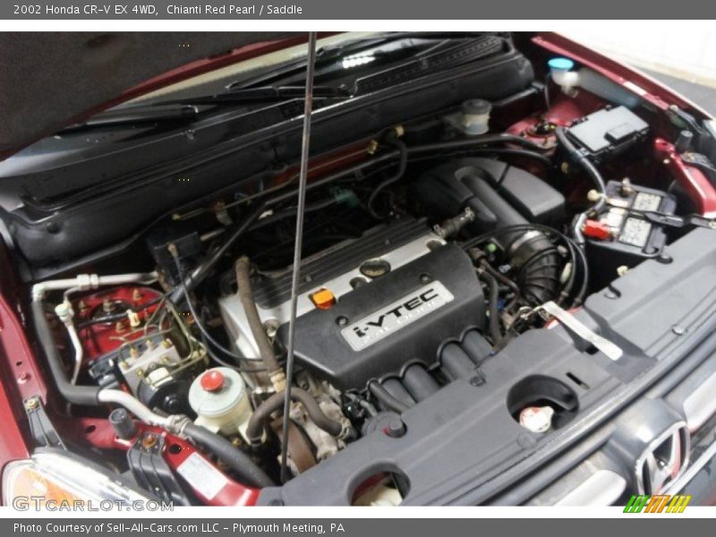 Chianti Red Pearl / Saddle 2002 Honda CR-V EX 4WD