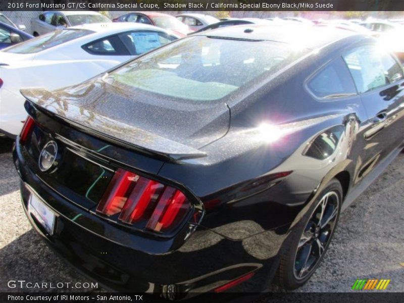 Shadow Black / California Special Ebony Black/Miko Suede 2016 Ford Mustang GT/CS California Special Coupe