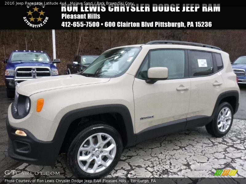 Mojave Sand / Bark Brown/Ski Grey 2016 Jeep Renegade Latitude 4x4