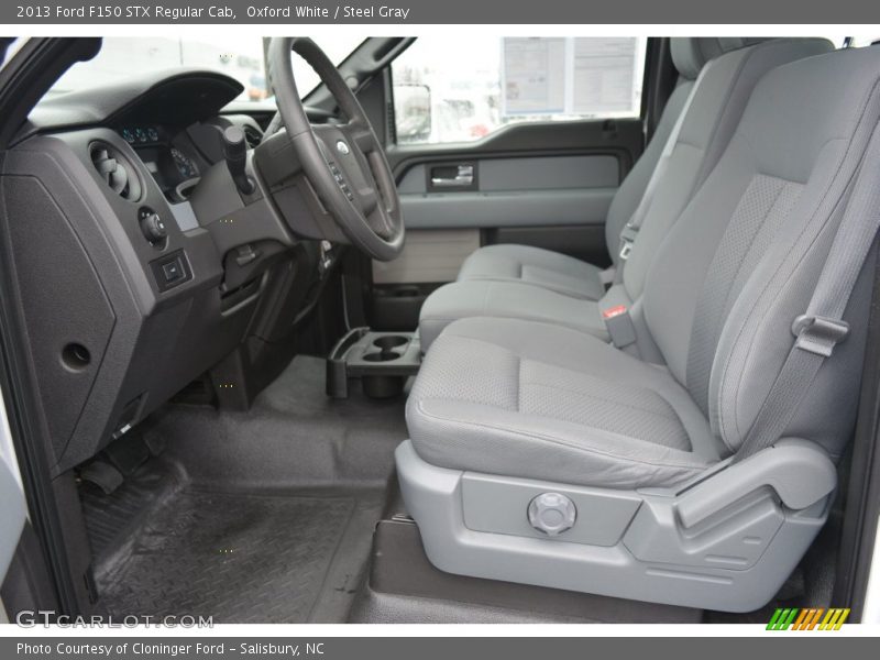 Oxford White / Steel Gray 2013 Ford F150 STX Regular Cab