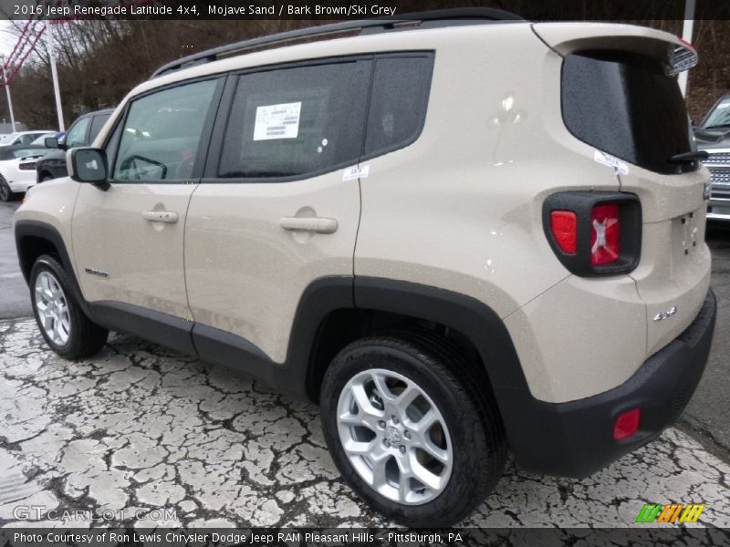 Mojave Sand / Bark Brown/Ski Grey 2016 Jeep Renegade Latitude 4x4