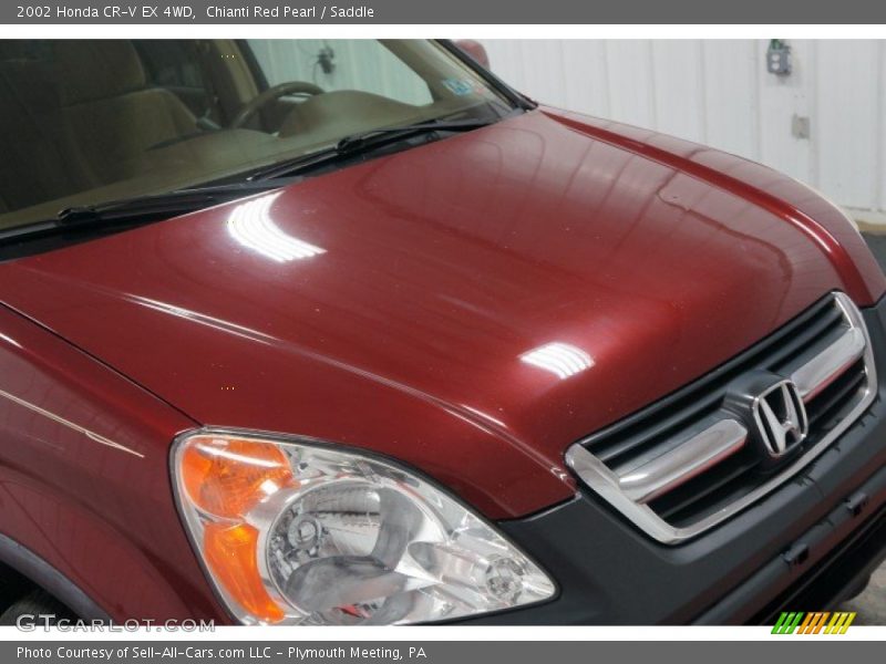 Chianti Red Pearl / Saddle 2002 Honda CR-V EX 4WD